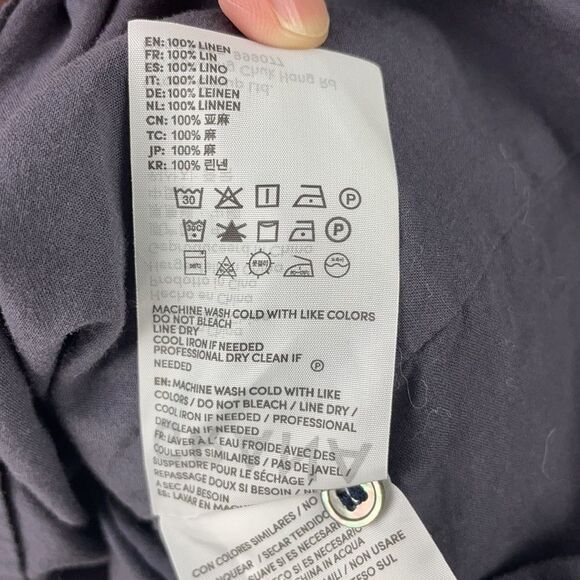 Grana Grey Italian Linen Sleeveless Shift Dress XS - Picture 6 of 6